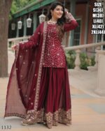 Ready To Wear Top With Plazo Suits In Attractive Colors Is Perfect For Any Festival