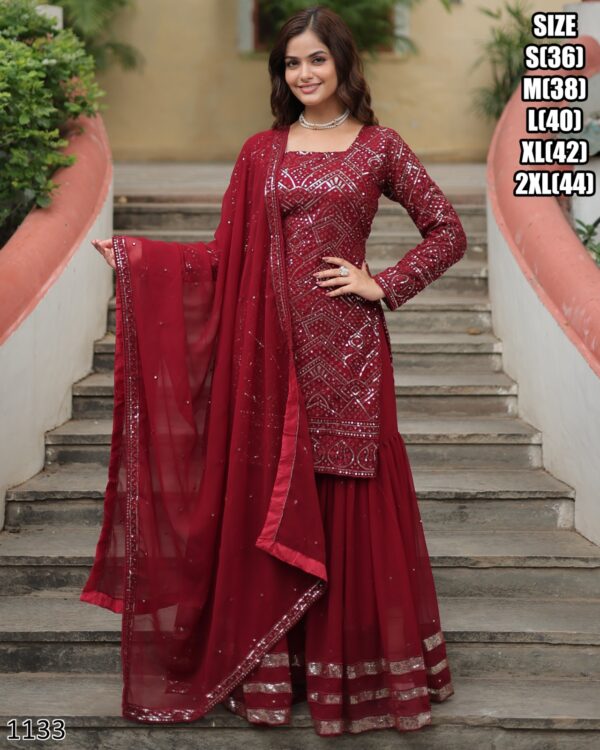 Choose From Our Stunning Readymade Sharara Suit Collections Of Beautiful Worked