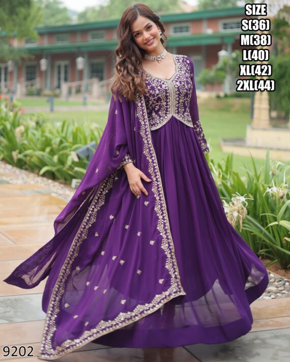 Shop This Designer Anarkali Gowns Online For Upcoming Wedding Functions And Festivals
