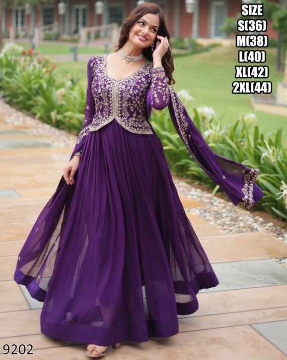 Shop This Designer Anarkali Gowns Online For Upcoming Wedding Functions And Festivals