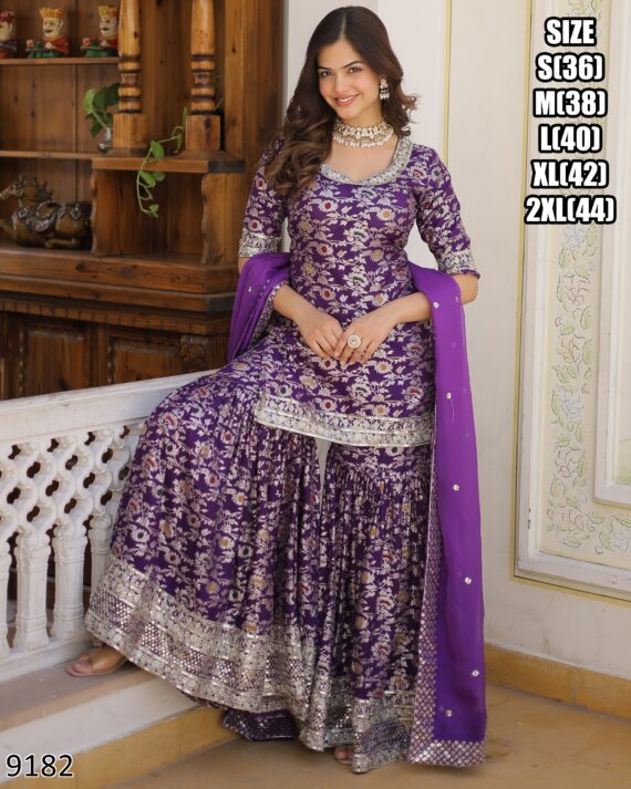 A Chic And Elegant Festive Wear Gharara Suits From Ethnicrang