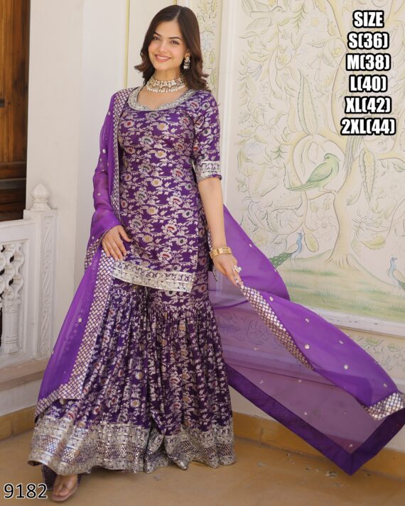 A Chic And Elegant Festive Wear Gharara Suits From Ethnicrang