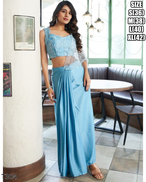 Presenting You With A New Arrival Of Trending Ready To Wear Sarees For Parties