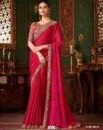 Beautiful Partywear Stylish Saree With Un-Stitched Blouse Piece For Women