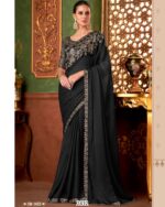 Beautiful Partywear Stylish Saree With Un-Stitched Blouse Piece For Women