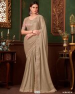 Beautiful Partywear Stylish Saree With Un-Stitched Blouse Piece For Women