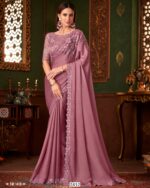 Beautiful Partywear Stylish Saree With Un-Stitched Blouse Piece For Women