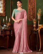 Beautiful Partywear Stylish Saree With Un-Stitched Blouse Piece For Women