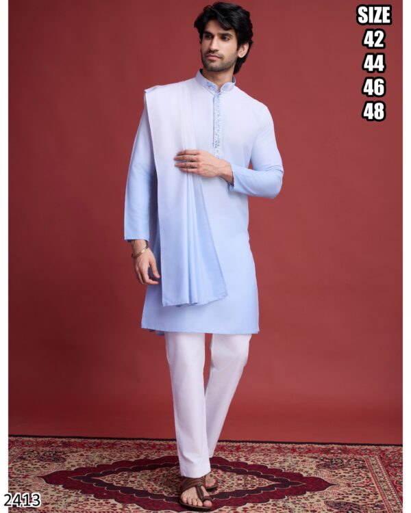 Illuminate Your Presence With Our Enchanting Kurta Set Meticulously Tailored For Wedding Celebrations