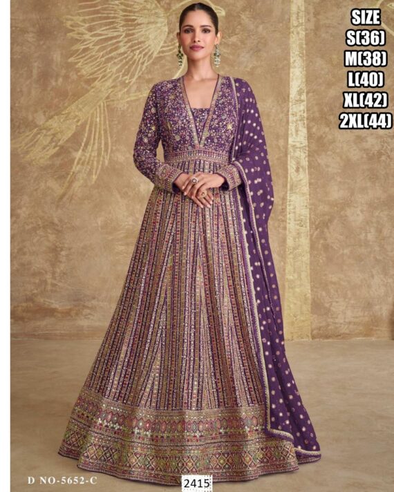 Buy Women's Dazzling And Heavy Designer Anarkali Gown Dresses For Various Occasions