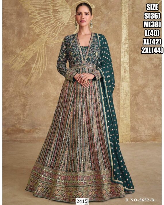 Buy Women's Dazzling And Heavy Designer Anarkali Gown Dresses For Various Occasions