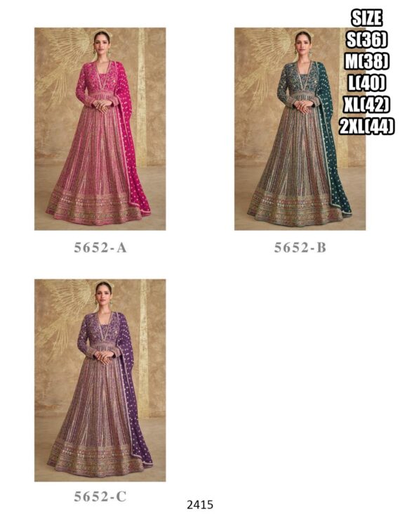 Buy Women's Dazzling And Heavy Designer Anarkali Gown Dresses For Various Occasions