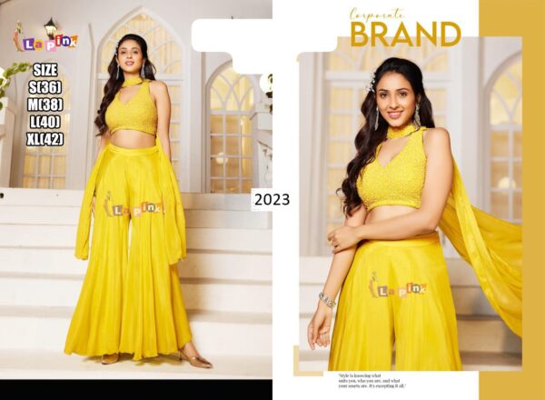 Bright Up Your Festive Wardrobe With This Stunning Ensemble This Set Is Perfect For Weddings, Reception And Festivals