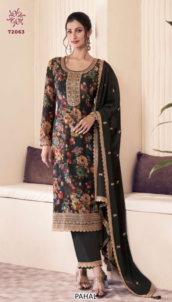 Explore Trendy Collection Of Ladies Designer Salwar Suit Sets Made With Floral Designs