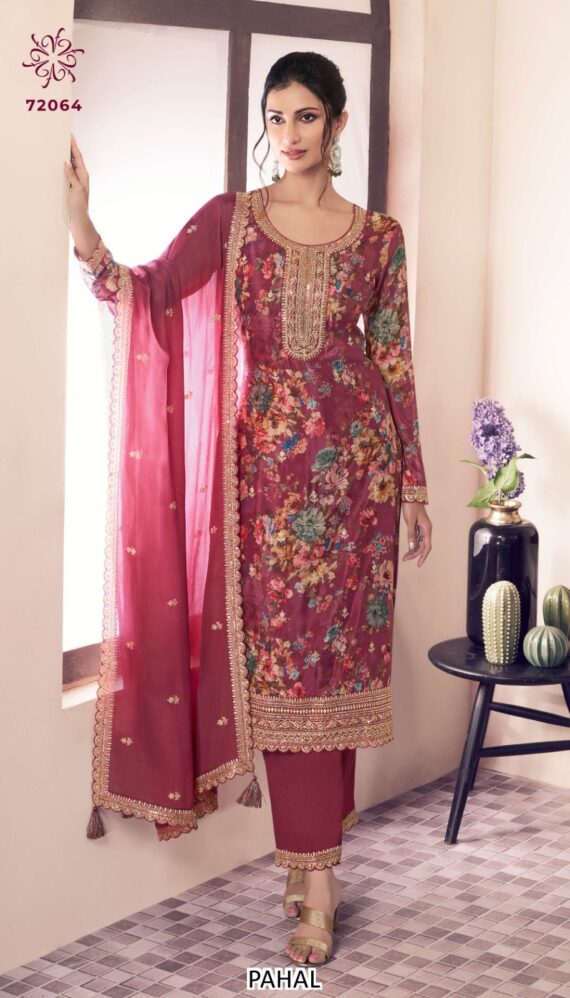 Explore Trendy Collection Of Ladies Designer Salwar Suit Sets Made With Floral Designs