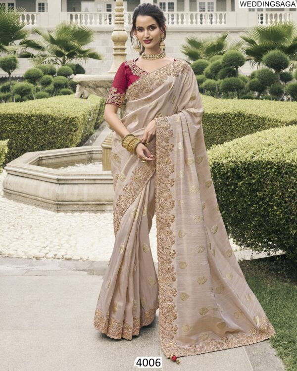 Mesmerizing Sarees For Weddings Are Available In Various Designs And Blouse Patterns