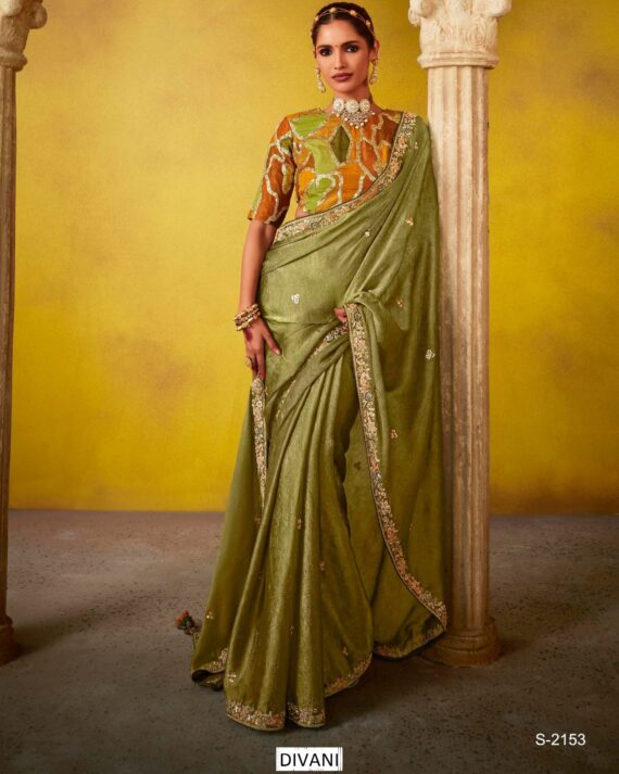 Buy Trending Saree With Un-Stitched Blouse - Elegant Party Attire for Women