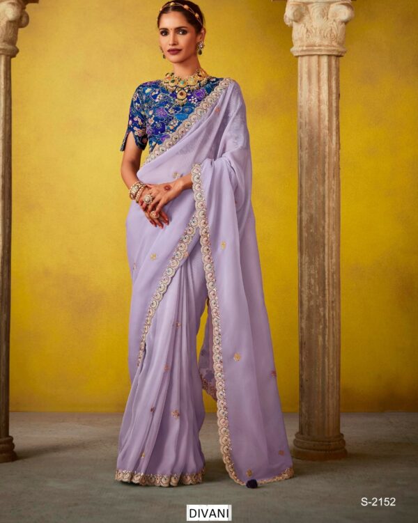 Buy Trending Saree With Un-Stitched Blouse - Elegant Party Attire for Women