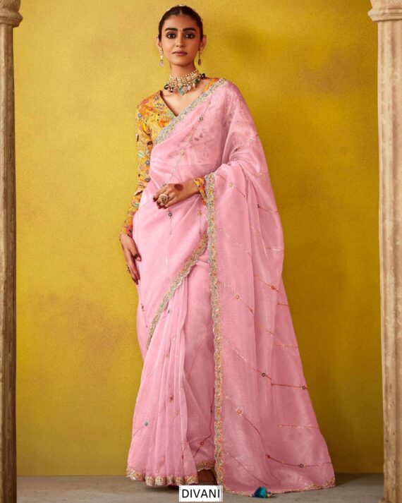 Buy Trending Saree With Un-Stitched Blouse - Elegant Party Attire for Women