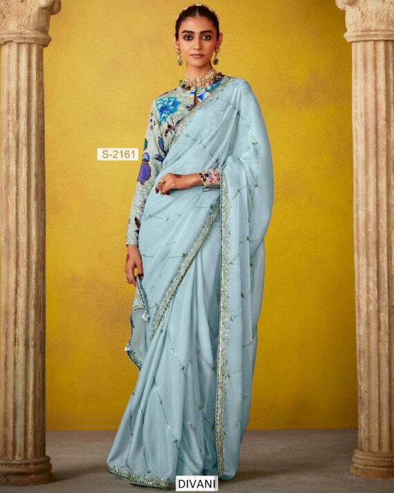 Buy Trending Saree With Un-Stitched Blouse - Elegant Party Attire for Women