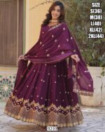 Mesmerise Everyone With This Designer Gown In Georgette Fabric, It Is Ideal For Wedding Or Parties