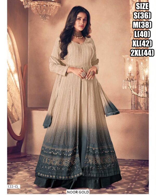 Turn Heads At Your Next Special Occasion With Our Heavy Party Wear Indowestern Three Piece Dresses