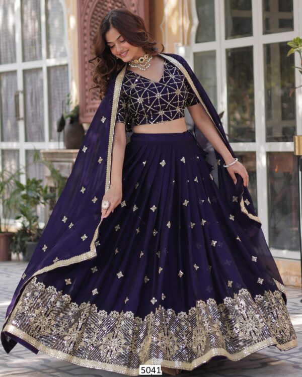 Available Our New And Unique Wedding Wear Lehenga Choli Sets In Heavy Designer Georgette
