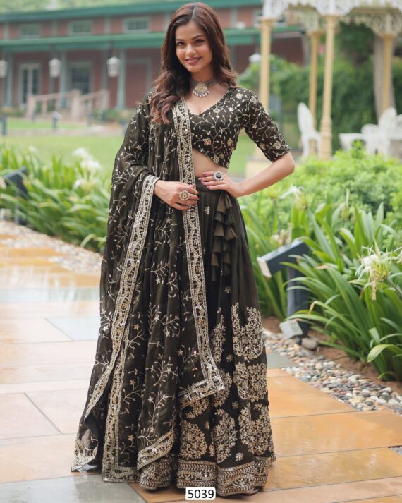 Available Our New And Unique Wedding Wear Lehenga Choli Sets In Heavy Designer Georgette