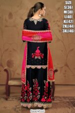 Get Glam Up Look With Our Applique Style Thread Work Party Wear Plazo Suits For Women