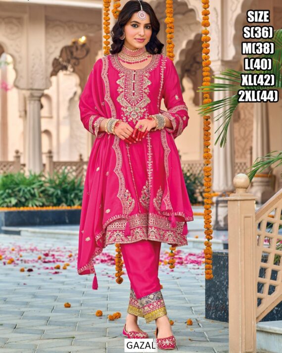 A Beautiful Collection Of The Most Vibrant And Heavily Embroidered Anarkali Frock Style Salwar Suits