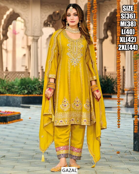 A Beautiful Collection Of The Most Vibrant And Heavily Embroidered Anarkali Frock Style Salwar Suits
