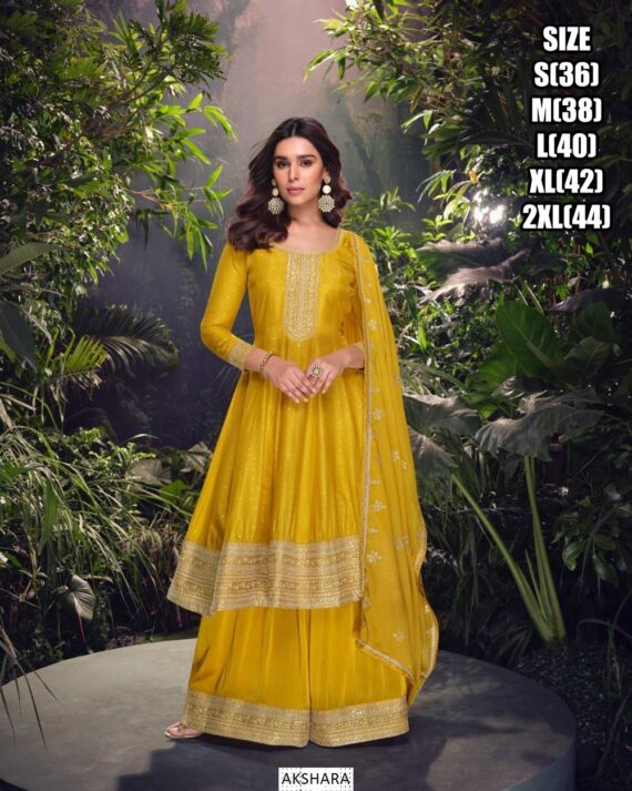 Add A Striking Traditional Touch To Your Ethnic Attires With The Latest Designer Plazo Suits