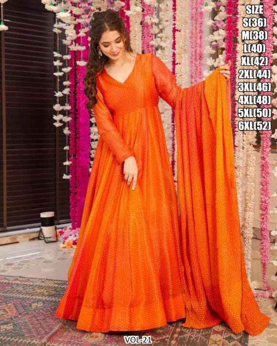Shop From A Wide Choice Of Women Full Flared Gown Sets From Ethnicrang