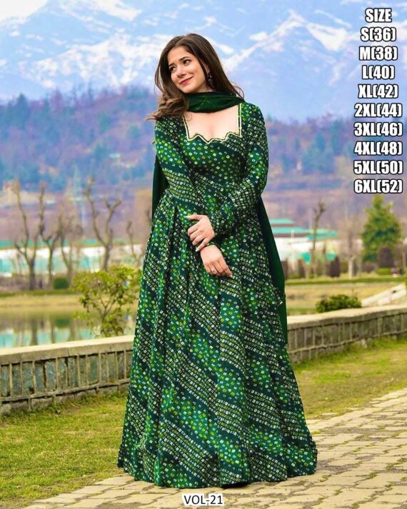 Shop From A Wide Choice Of Women Full Flared Gown Sets From Ethnicrang