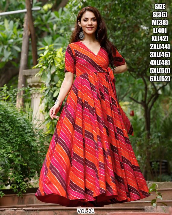 Shop From A Wide Choice Of Women Full Flared Gown Sets From Ethnicrang