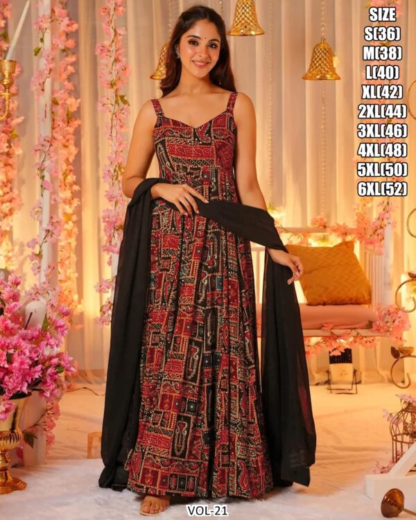 Shop From A Wide Choice Of Women Full Flared Gown Sets From Ethnicrang