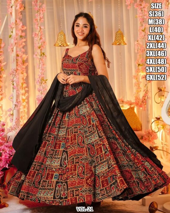 Shop From A Wide Choice Of Women Full Flared Gown Sets From Ethnicrang