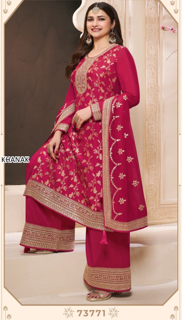 Online Shopping For Un-Stitched Plazo Suits In Attractive Colours Is Perfect For Any Festivals