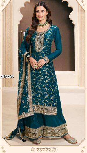 Online Shopping For Un-Stitched Plazo Suits In Attractive Colours Is Perfect For Any Festivals