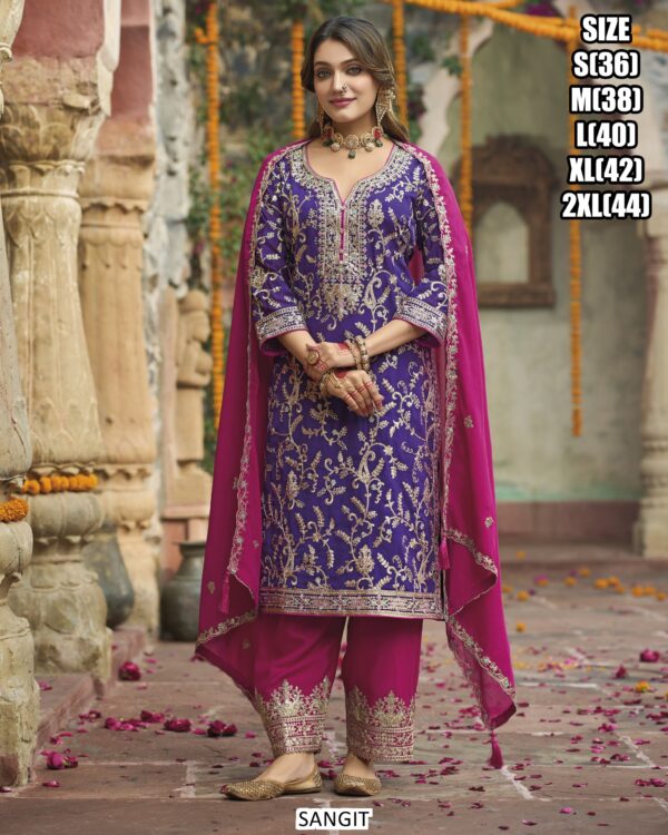 New Arrival Wedding Special Superhit Collection - Kurta Plazo With Dupatta Suit Sets