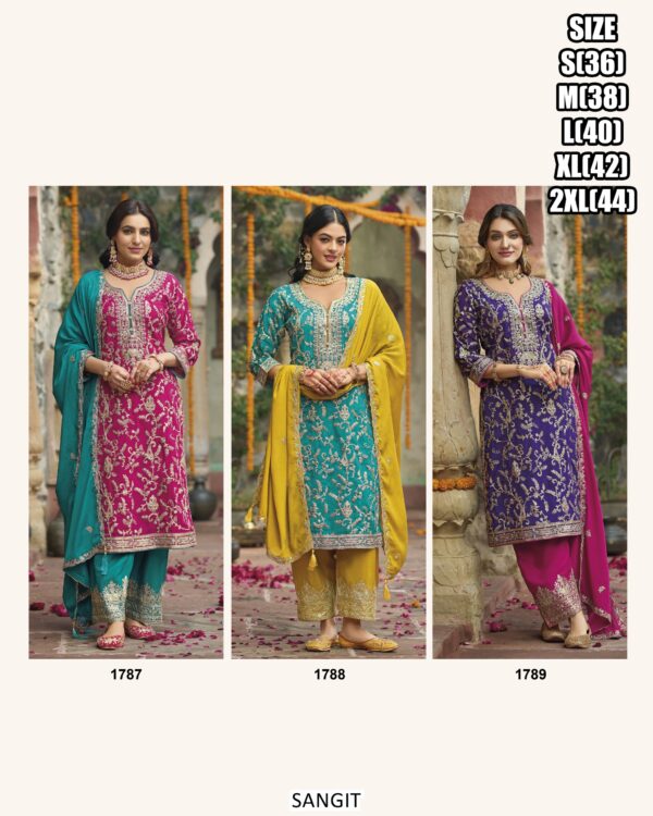 New Arrival Wedding Special Superhit Collection - Kurta Plazo With Dupatta Suit Sets