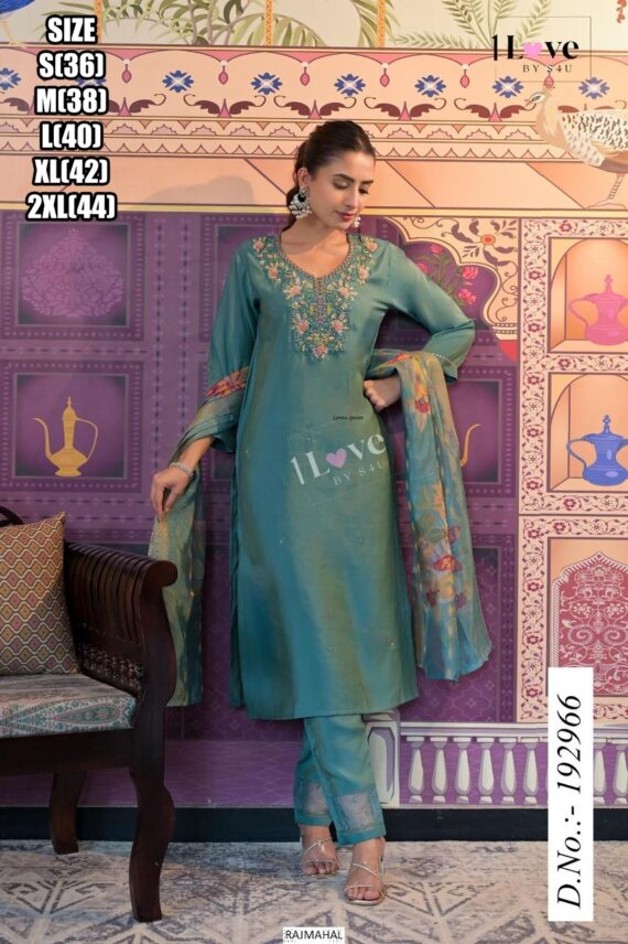 S4u Presents Exclusive Designer Festive Wear Kurtis With Pant And Dupatta Collection