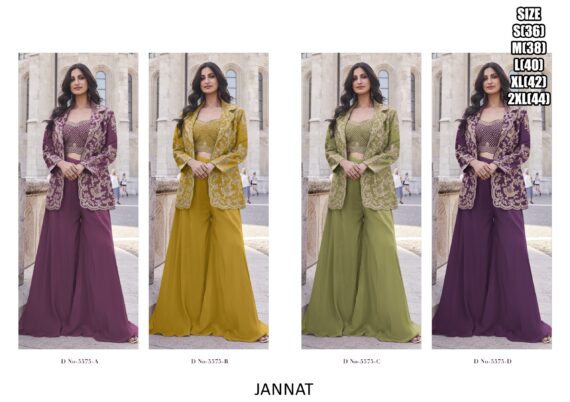 Buy The Perfect Combination Of Latest Crop Top Plazo With Jacket For Women From Collection Of Ethnicrang