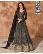 Ready To Wear Long Anarkali Wedding Wear Gown Dresses In Pretty Two Colours