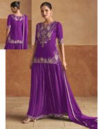 Introducing Our All New Embroidered Top With Flared Plazo Set Befitting The Weddings