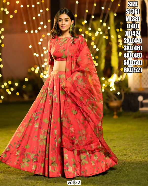 Add A Touch Of Glitz And Glamor To Your Traditional Outfit Collection With The Gorgeous Lehenga Choli From Ethnicrang