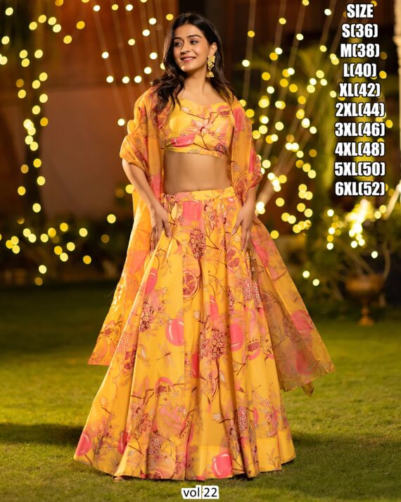 Add A Touch Of Glitz And Glamor To Your Traditional Outfit Collection With The Gorgeous Lehenga Choli From Ethnicrang
