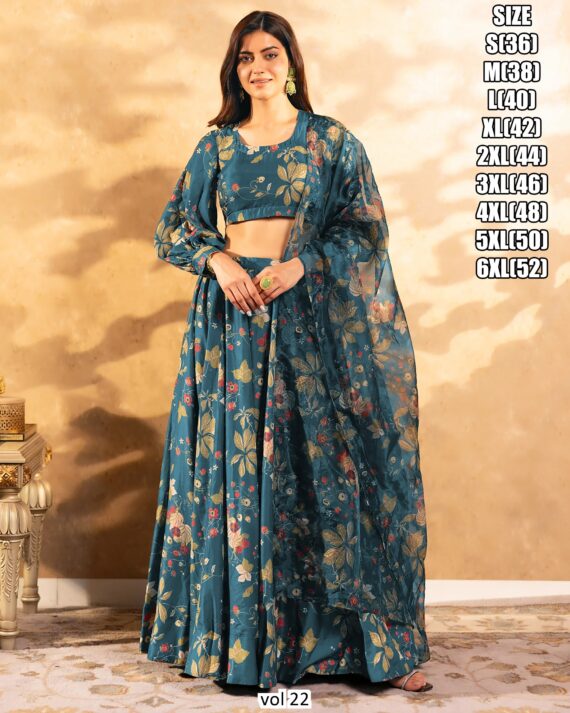 Add A Touch Of Glitz And Glamor To Your Traditional Outfit Collection With The Gorgeous Lehenga Choli From Ethnicrang