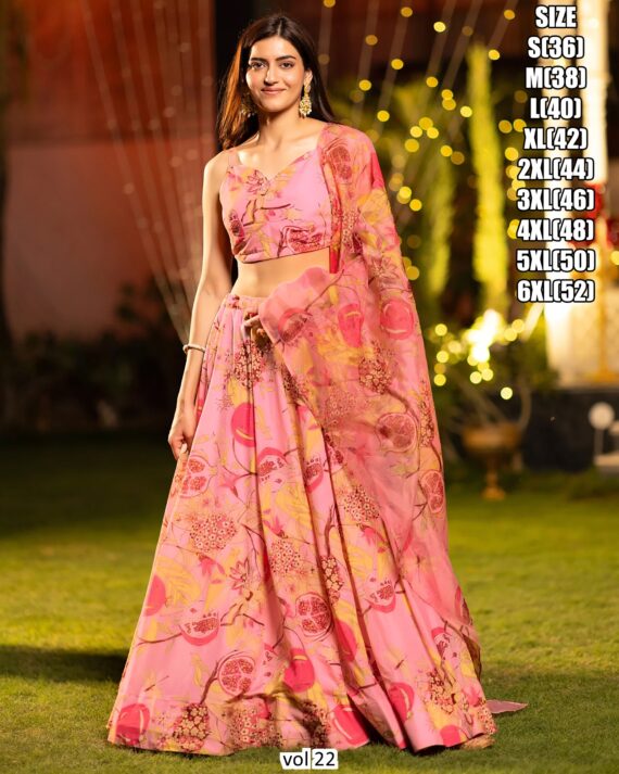 Add A Touch Of Glitz And Glamor To Your Traditional Outfit Collection With The Gorgeous Lehenga Choli From Ethnicrang