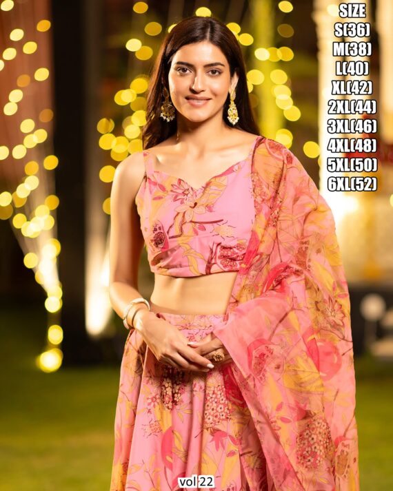 Add A Touch Of Glitz And Glamor To Your Traditional Outfit Collection With The Gorgeous Lehenga Choli From Ethnicrang